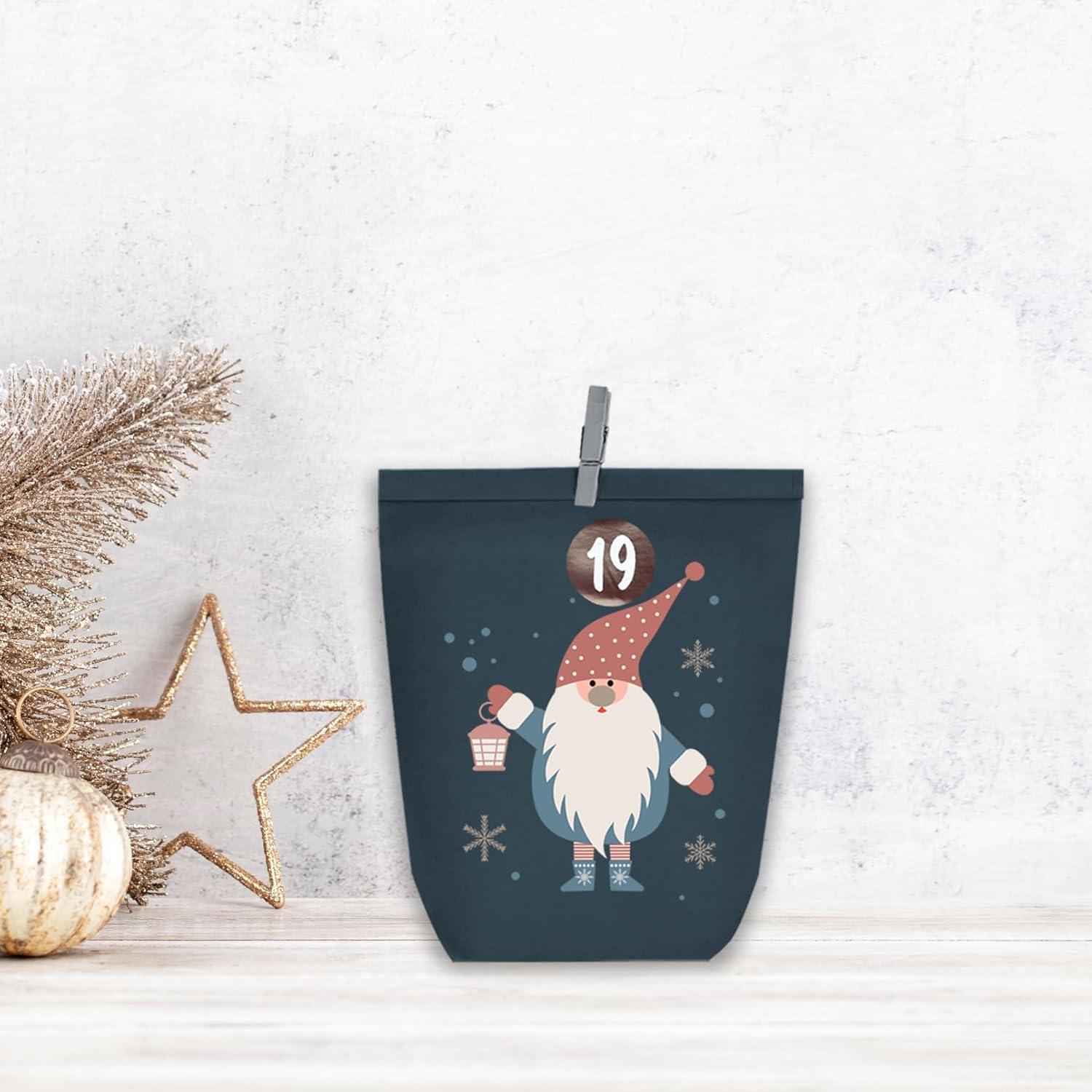 Adventskalender Tüten zum Basteln & Befüllen Weihnachtskalender Set