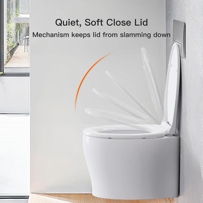 Toilettensitz mit Absenkautomatik, Quick-Release, O-Form