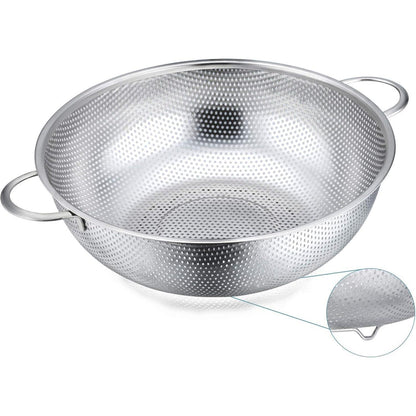 HaWare Edelstahl Küchensieb mit Griff Ø28cm | Großes