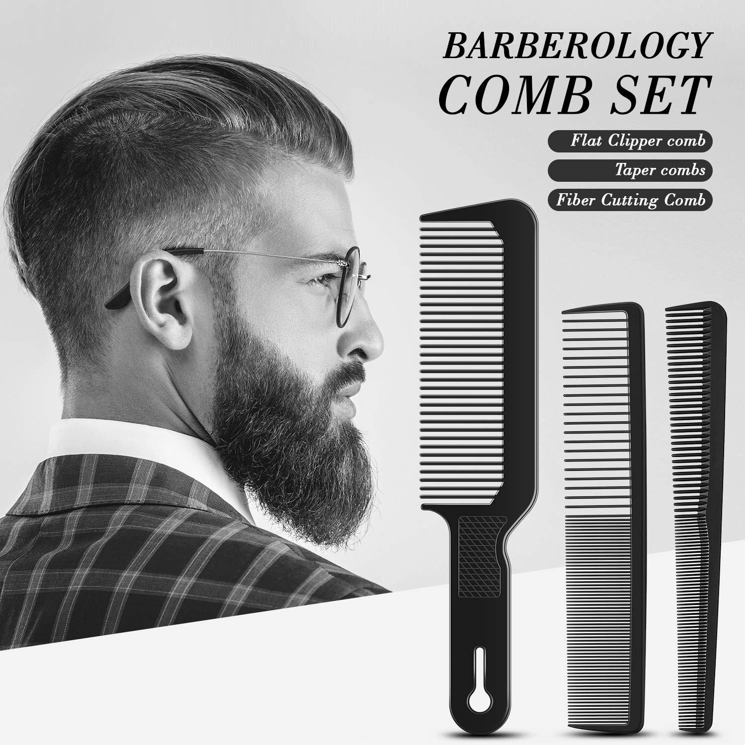 3er Set Männer Friseur Kamm Haarschneide Werkzeug Gradient