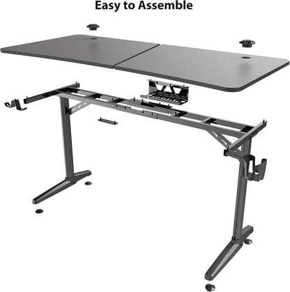 Gaming Tisch 152×70cm Großer Computertisch Ergonomisch Gamer