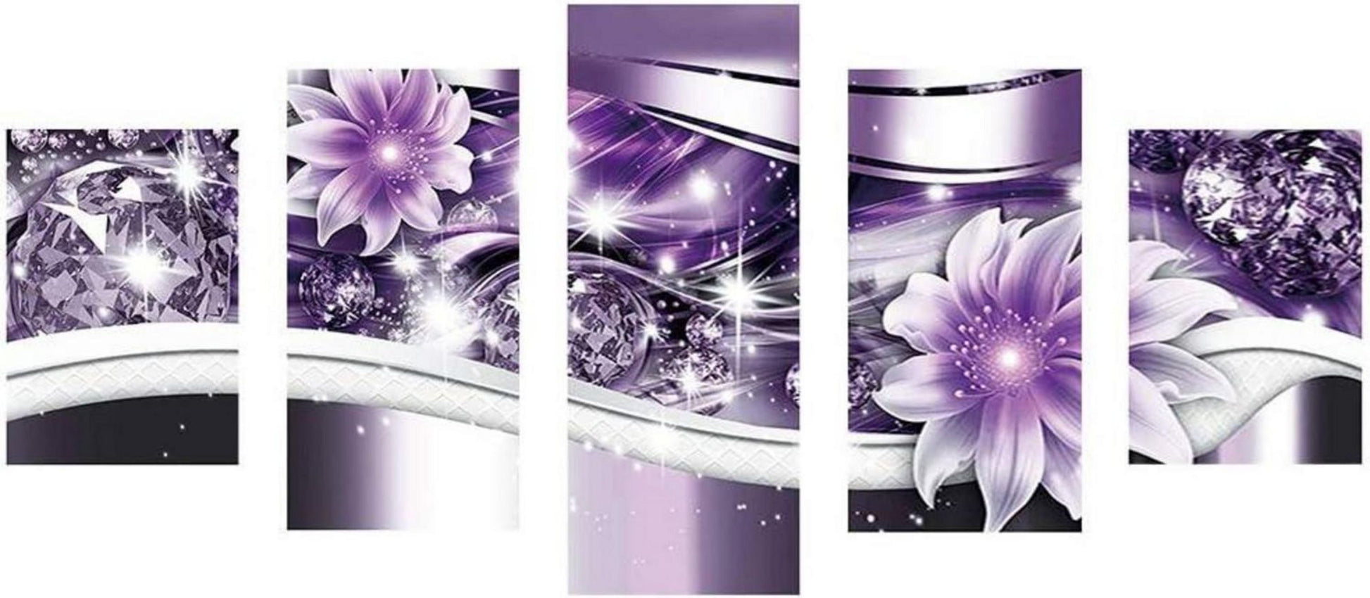 5D Diamond Painting Set DIY Kunst Handwerk Haus Wand Dekor 5-teilig