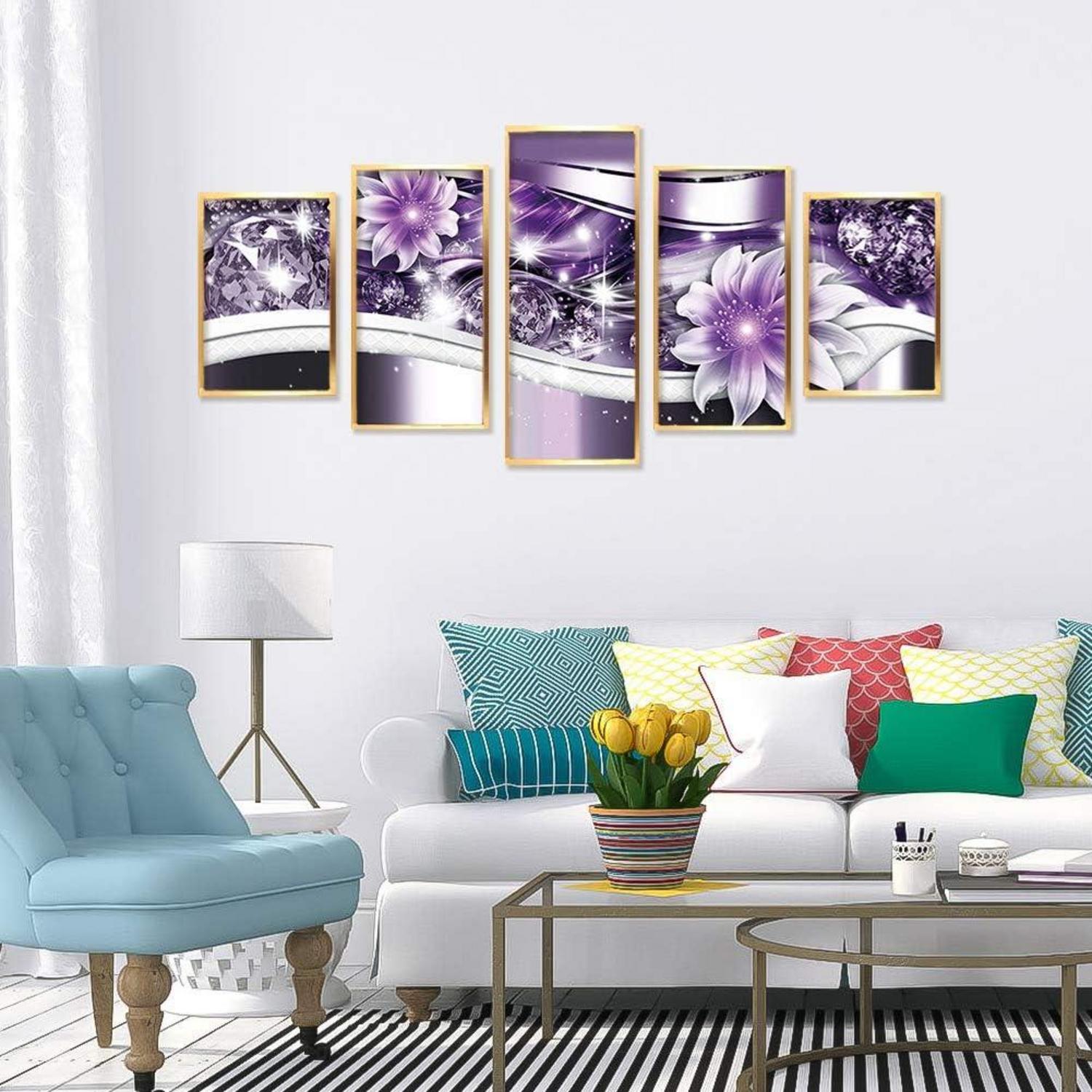 5D Diamond Painting Set DIY Kunst Handwerk Haus Wand Dekor 5-teilig