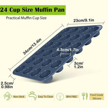 Silikon Mini Muffinbackblech Antihaft 24 Muffins