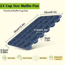 Silikon Muffinform 24 Muffins Antihaft Backblech Cupcakes