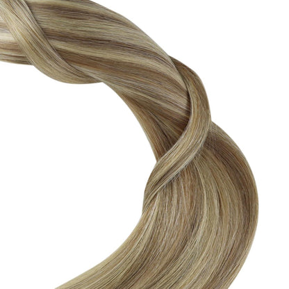 Echthaar Tape Extensions Hellbraun 60 cm – Natürliche Haarverlängerung