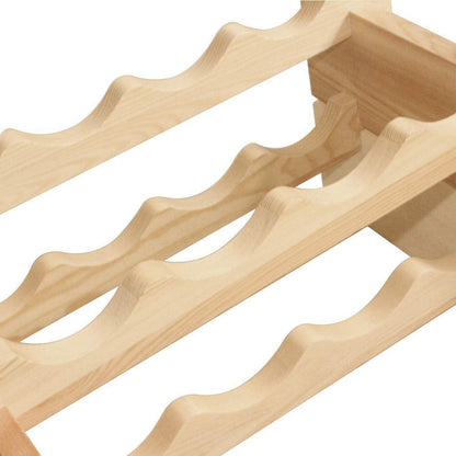 Weinregal Flaschenständer Holzregal 6 Ebenen 60 Flaschen