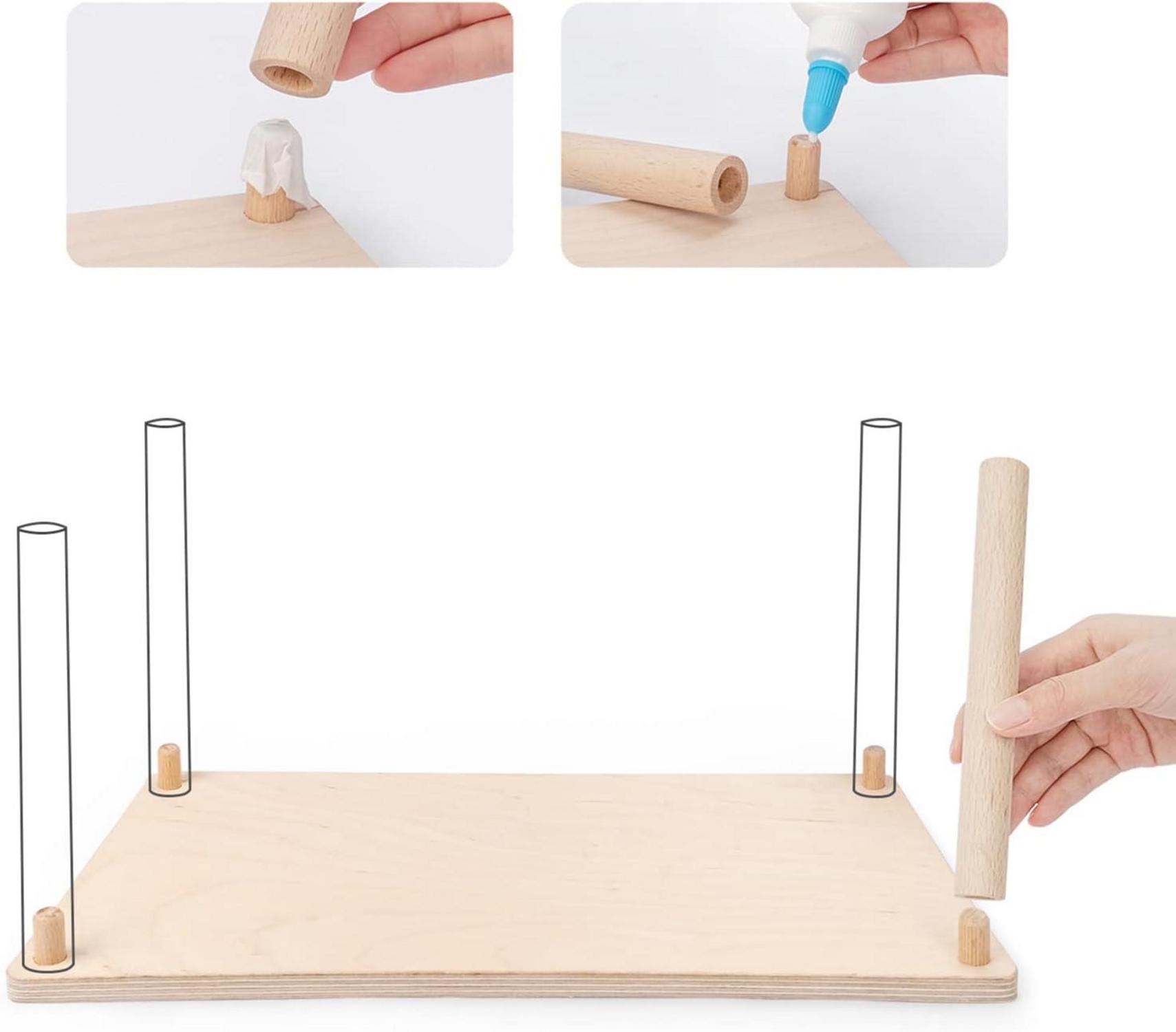 Holz Hamster Spielpodest Niteangel für Zwerghamster Mäuse Degus 7 Höhe