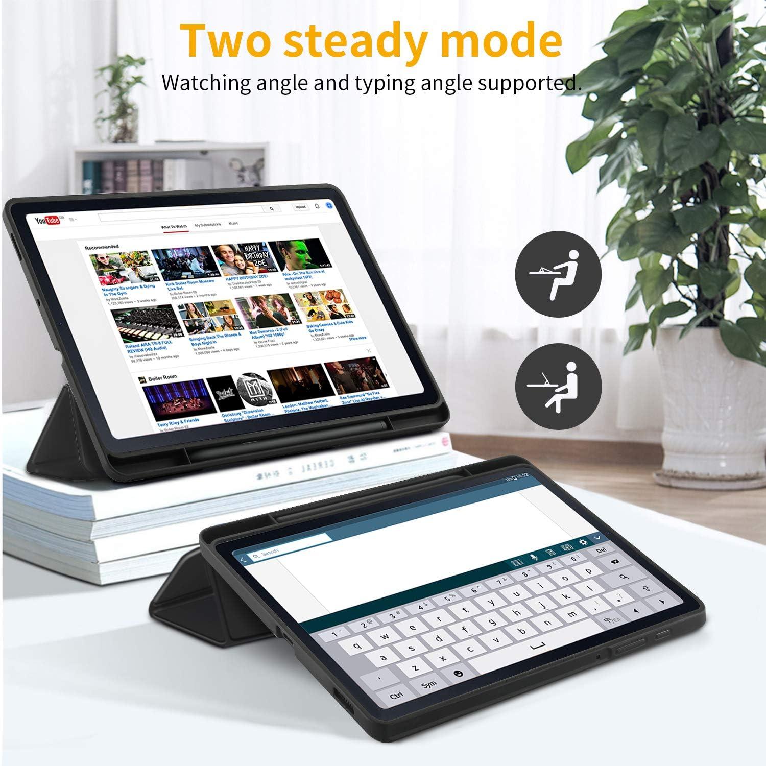 Samsung Galaxy Tab S6 Lite Hülle 10.4 Zoll mit Schutzfolie und S Pen Halter