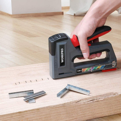 WORKPRO Profi Handtacker Set inkl. 4000 Klammern - 6-in-1