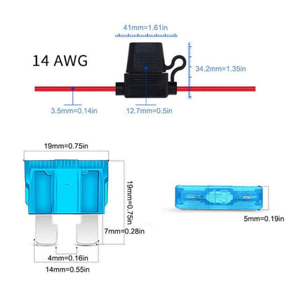 Sicherungshalter für Kfz mit Wasserdichter Kappe +100