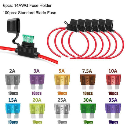 Sicherungshalter für Kfz mit Wasserdichter Kappe +100