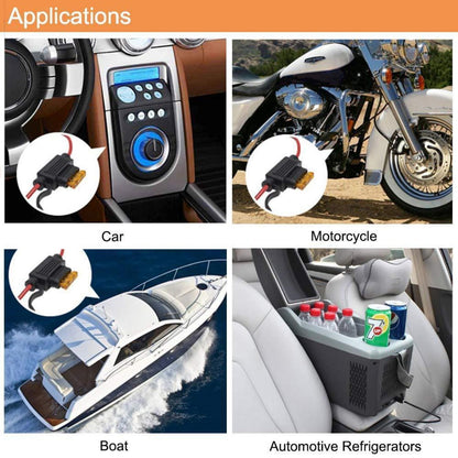 Sicherungshalter für Kfz mit Wasserdichter Kappe +100