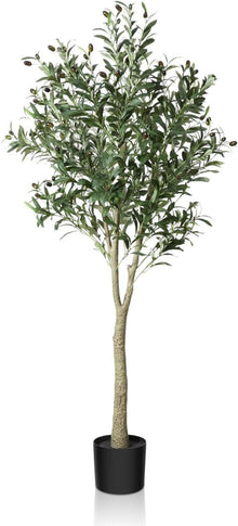 Künstlicher Olivenbaum 150cm Tropische Fake Pflanze im Topf