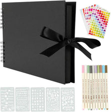 Fotoalbum zum Selbstgestalten Scrapbook mit Schwarzen Seiten 28x21cm