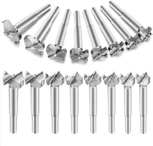 Professionelles 16tlg Hartmetall Forstner Holzbohrer Set, Ø 15-35mm