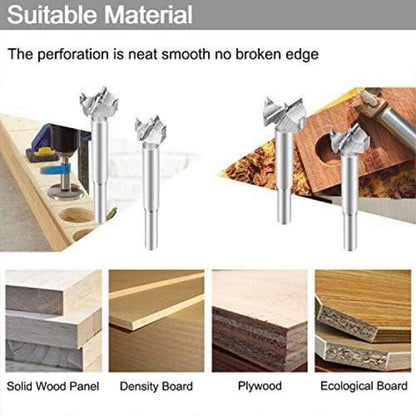 Professionelles 16tlg Hartmetall Forstner Holzbohrer Set 15-35mm