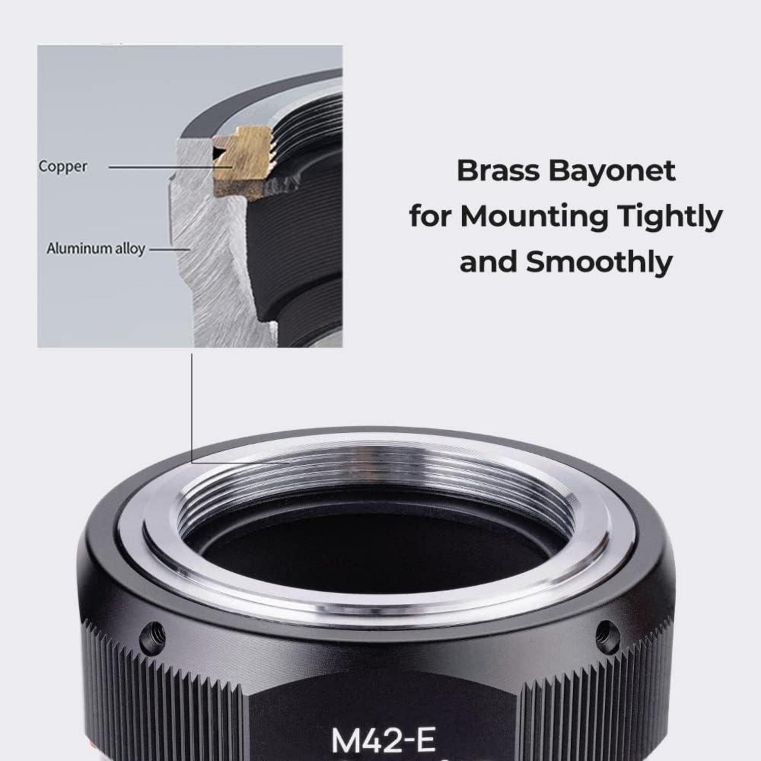 Hochpräziser Objektivadapter M42-NEX für Sony NEX E-Mount Kamera