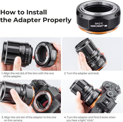 Hochpräziser M42-NEX Objektivadapter für Sony NEX E-Mount Kamera