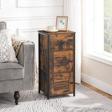 Beistellschrank mit Schublade Vintage Stil verstellbare