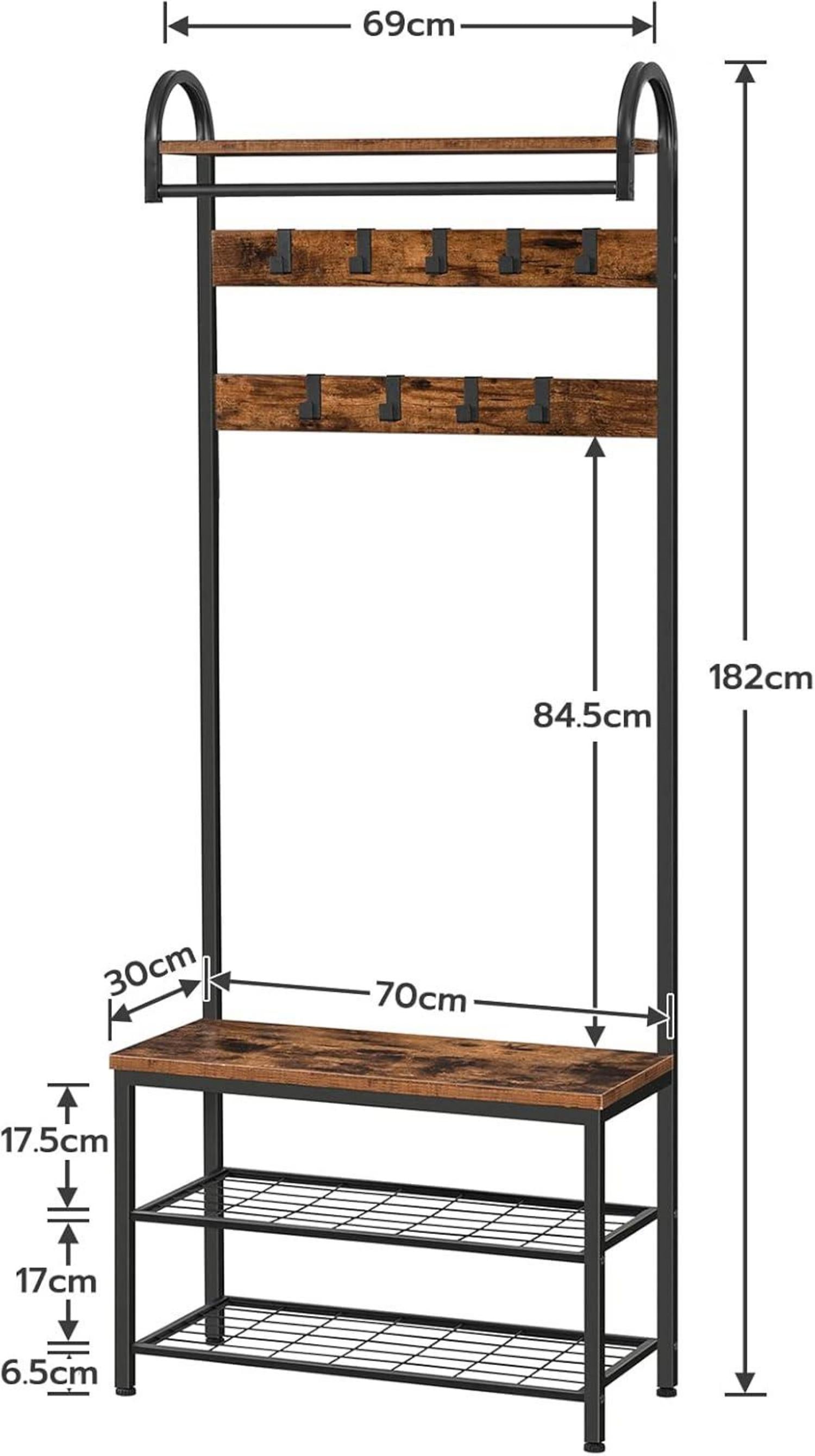Garderobe mit Schuhregal und