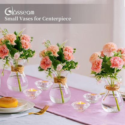 Glasvasen Blumenarrangements Kristallknospenvasen 3er-Set