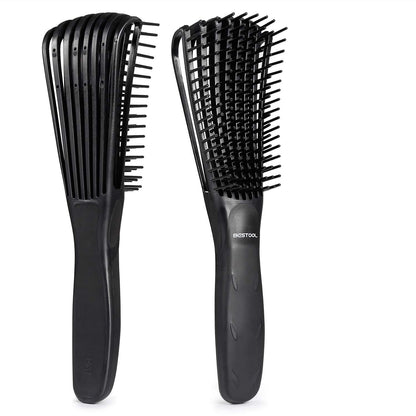 Lockige Haarbürste für Afro Naturhaar 3a-4c, Entwirrbürste