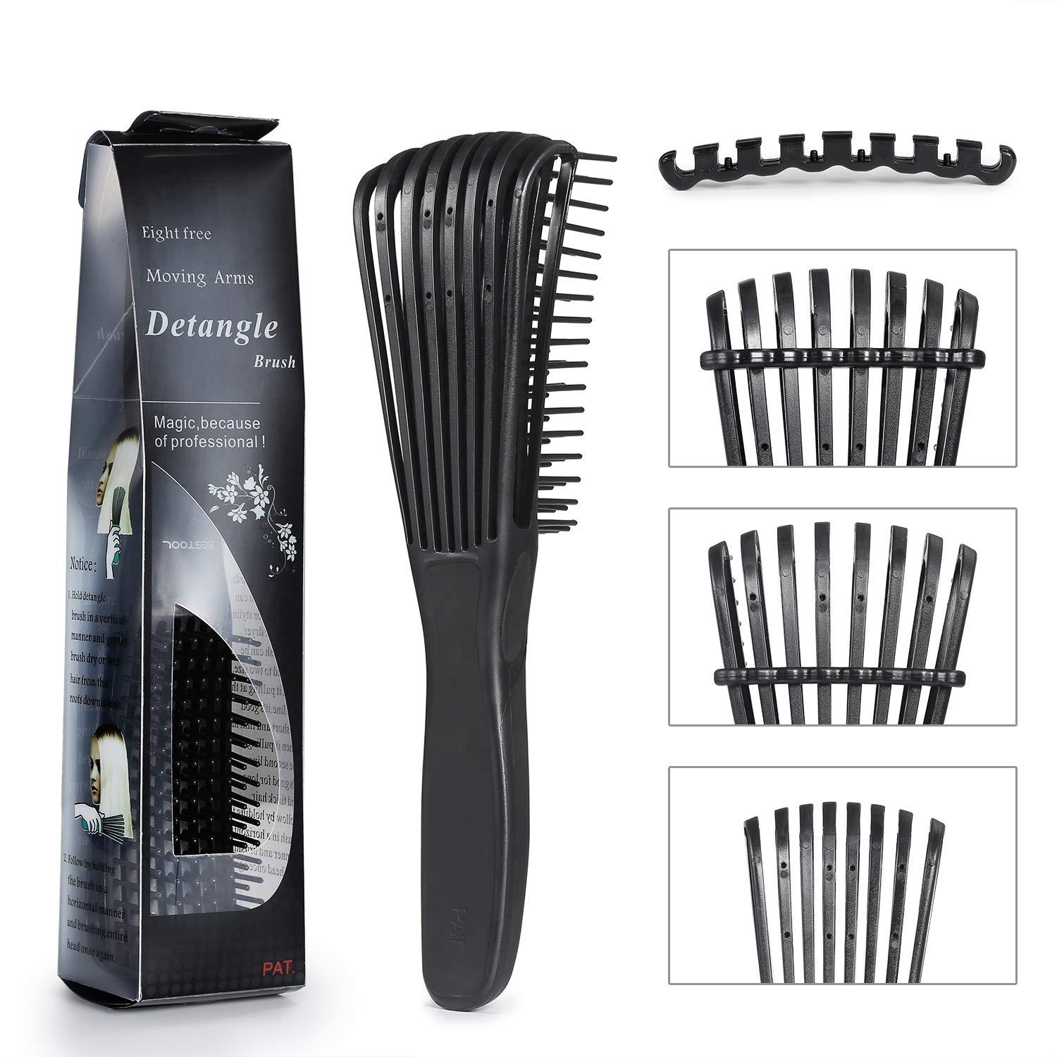 Entwirrbürste Afro Locken Haarbürste Naturhaar 3a-4c Haartextur verbessern