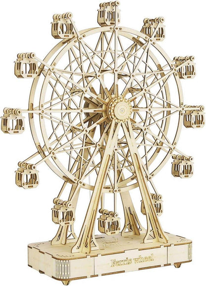 3D Puzzle Riesenrad Spieldose Modellbausatz Musik Kinder Basteln