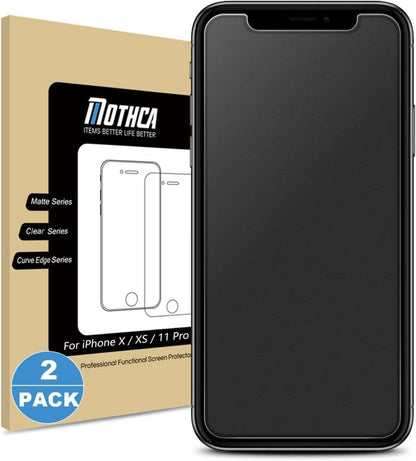 Mothca Matt Schutzfolie für iPhone X XS 11 Pro Blendschutz 9H-Härte