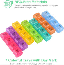 Medikamentendosierer 7 Tage 4-mal täglich Pillendose