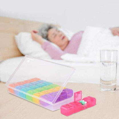 Medikamentendosierer 7 Tage 4-mal Täglich Pillendose Tablettendose