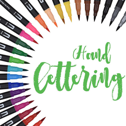 36 Farben Dual Brush Pen Set Aquarell Bullet Journal Manga Handlettering