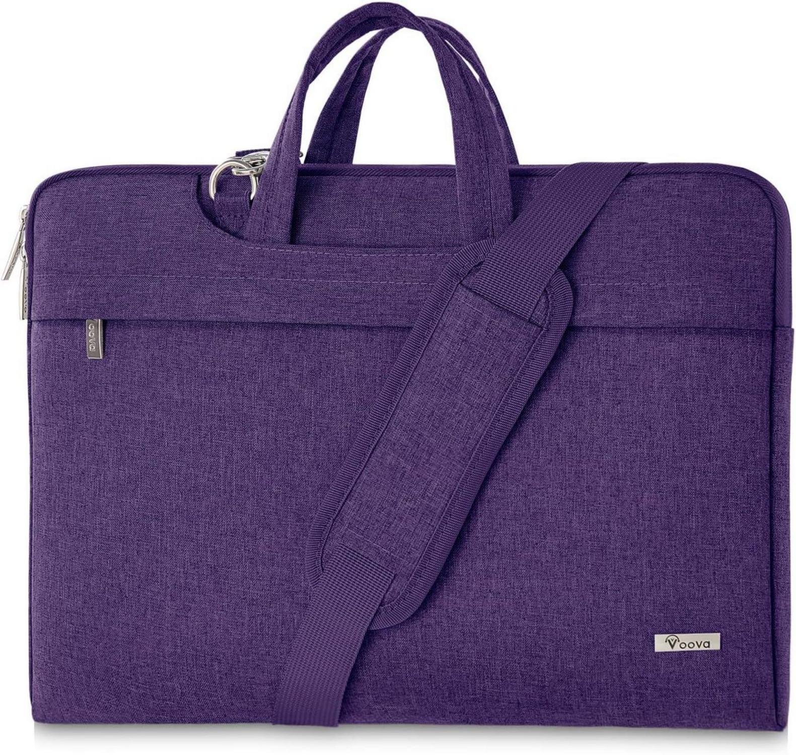 Voova Laptoptasche 15 16 Zoll Wasserdicht Stoßfest Violett