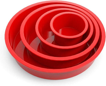Silikon Backform Set für Kuchen Antihaft & schnell abgelöst 9+14+19+24