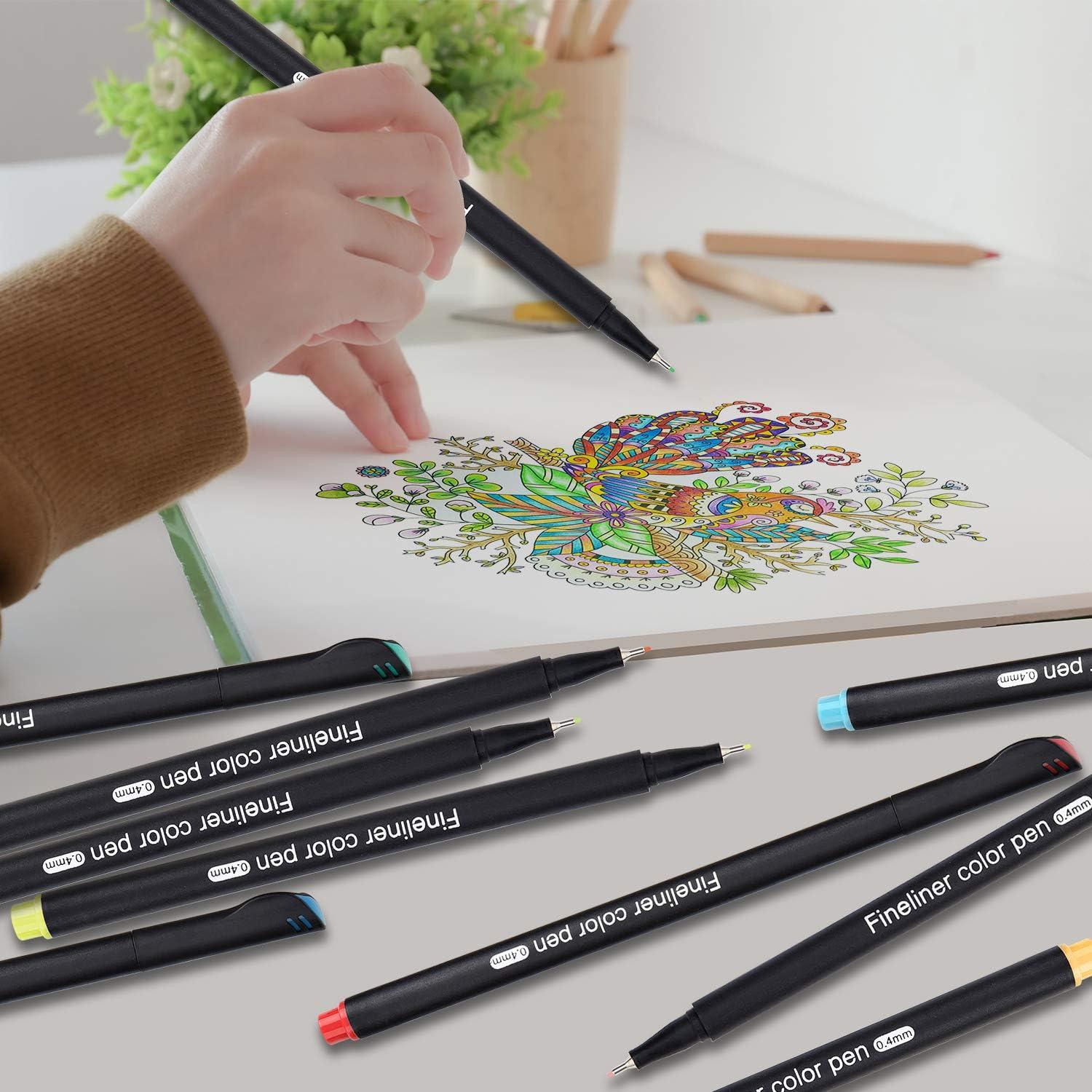 Feine Fineliner Stifte Set 36 Farben Bullet Journal Feine Filzstifte