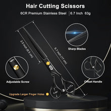 Profi Haarschneideschere Set 6,7 Zoll mit Effilierschere