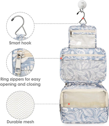 Kulturtasche Aufhängbar Damen Herren Groß Kosmetiktasche Blau