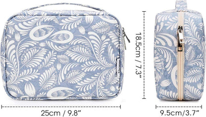 Kulturtasche Aufhängbar Damen Herren Groß Kosmetiktasche Blau