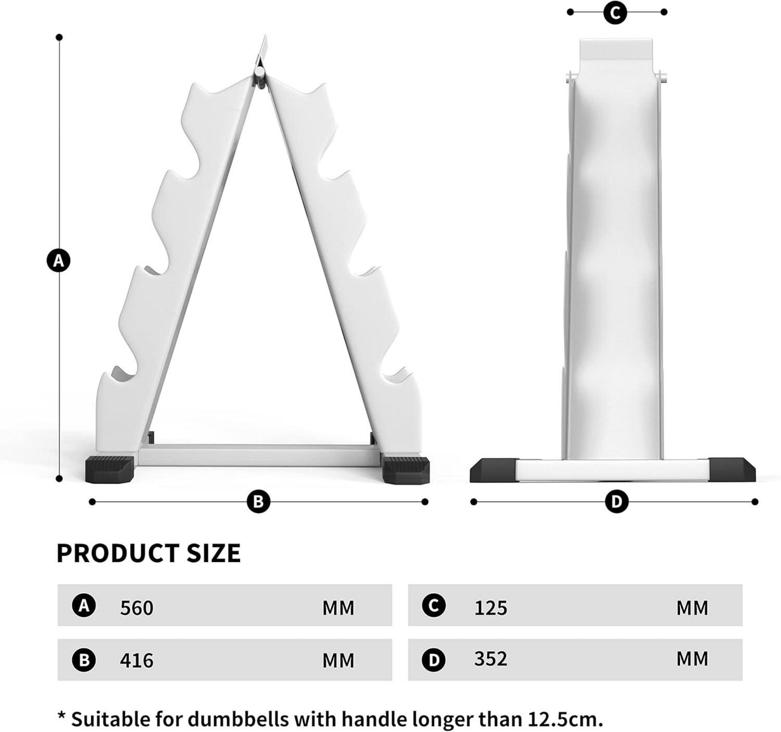 PROIRON Hexagon Hantelständer 3-24Kg Platzsparendes Design