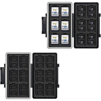JJC Wasserdichtes SD-Karten Aufbewahrungsetui für 12 SD + 24