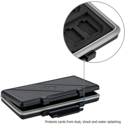 JJC Wasserdichtes SD-Karten Aufbewahrungsetui für 12 SD + 24