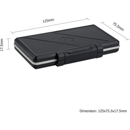 JJC Wasserdichtes SD-Karten Aufbewahrungsetui für 12 SD + 24