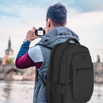 MATEIN Großer Laptop Rucksack 15,6 Zoll USB Schwarz