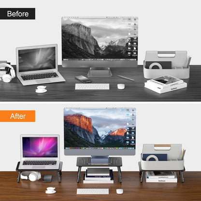 Monitorständer Riser Laptop PC Drucker Ergonomisch Stiftaufbewahrung