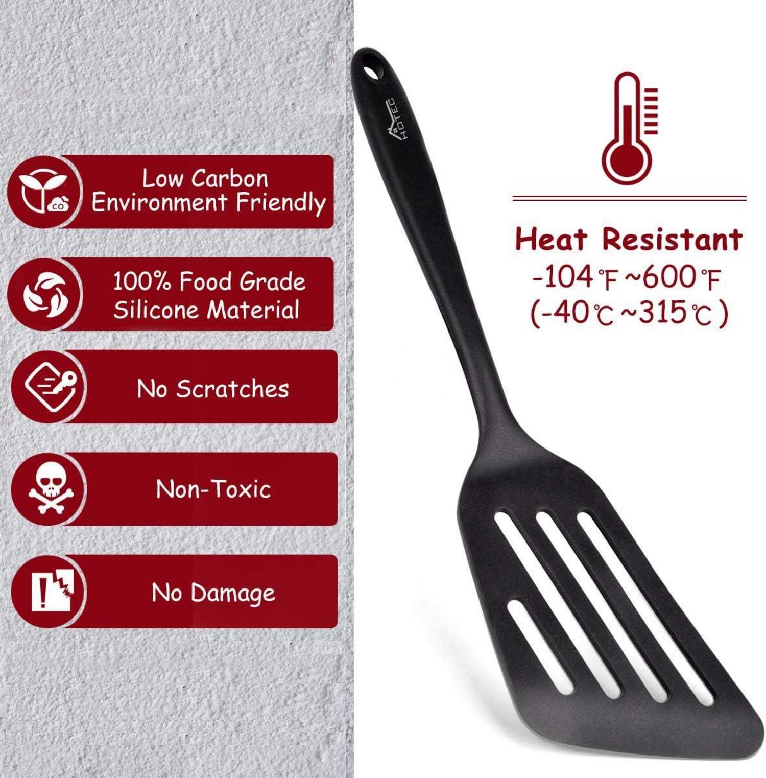 Pfannenwender-Set Silikon hitzebeständig antihaftbeschichtet