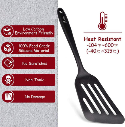 Pfannenwender-Set Silikon hitzebeständig antihaftbeschichtet