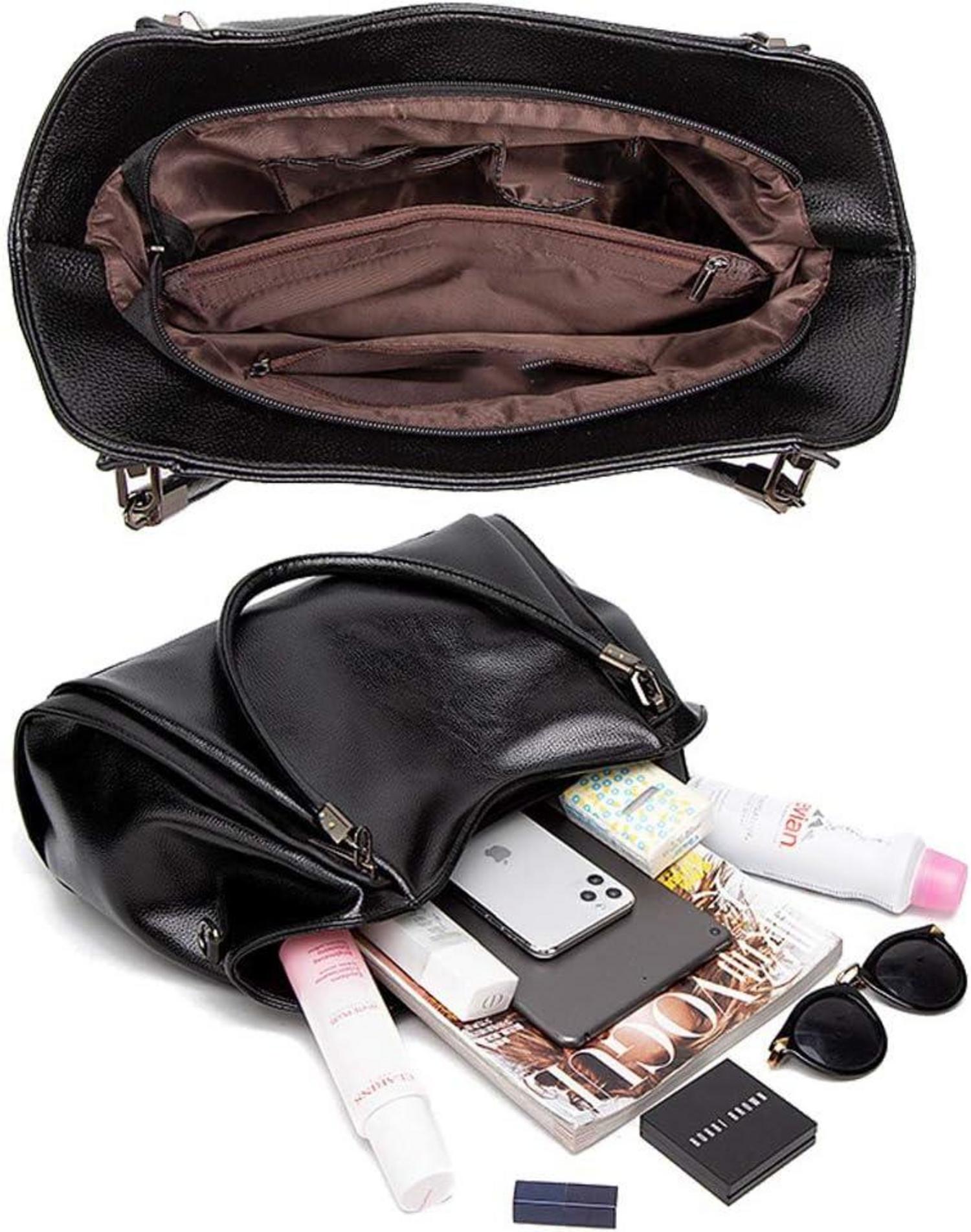Damen Hobo Schultertasche PU-Leder Elegant Umhängetasche Henkeltasche