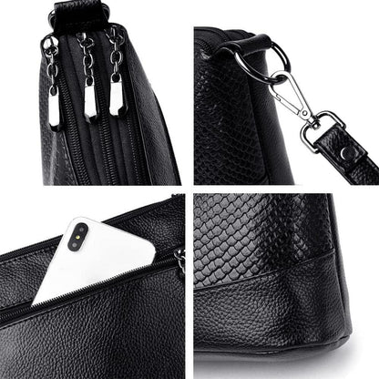 Coolives Damen Umhängetasche PU-Leder Kleine Hobo Handtasche Elegant