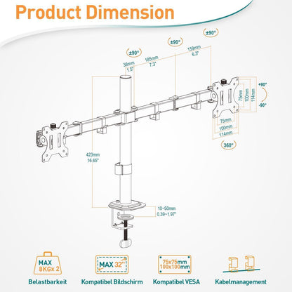 Monitor Halterung für 13-32 Zoll LED/LCD Bildschirm, VESA